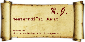 Mesterházi Judit névjegykártya