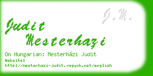judit mesterhazi business card